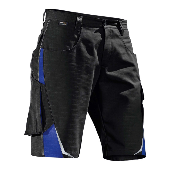 B-grade Kübler Pulsschlag Bermuda shorts 2524, black, cornflower blue, size 50, work trousers