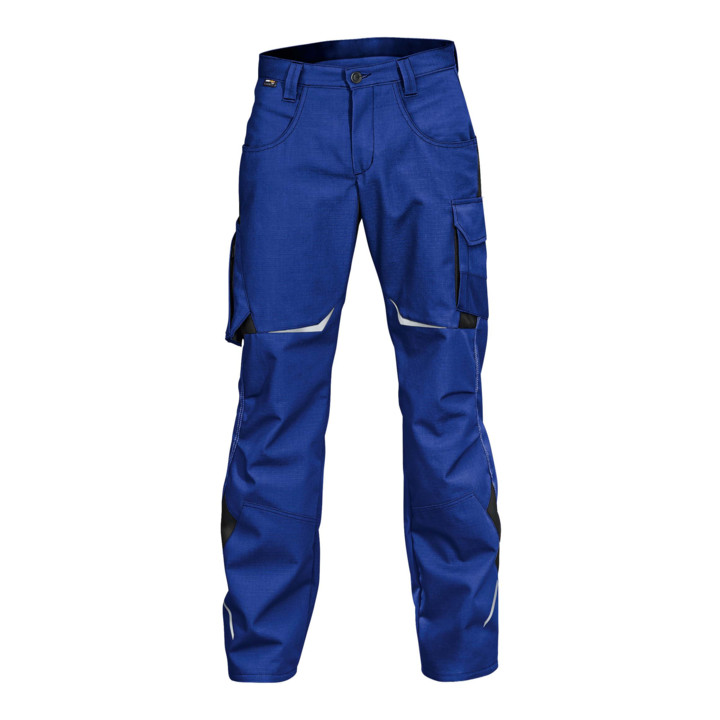 B-grade Kübler work trousers, size 44, waist trousers, cornflower blue/black