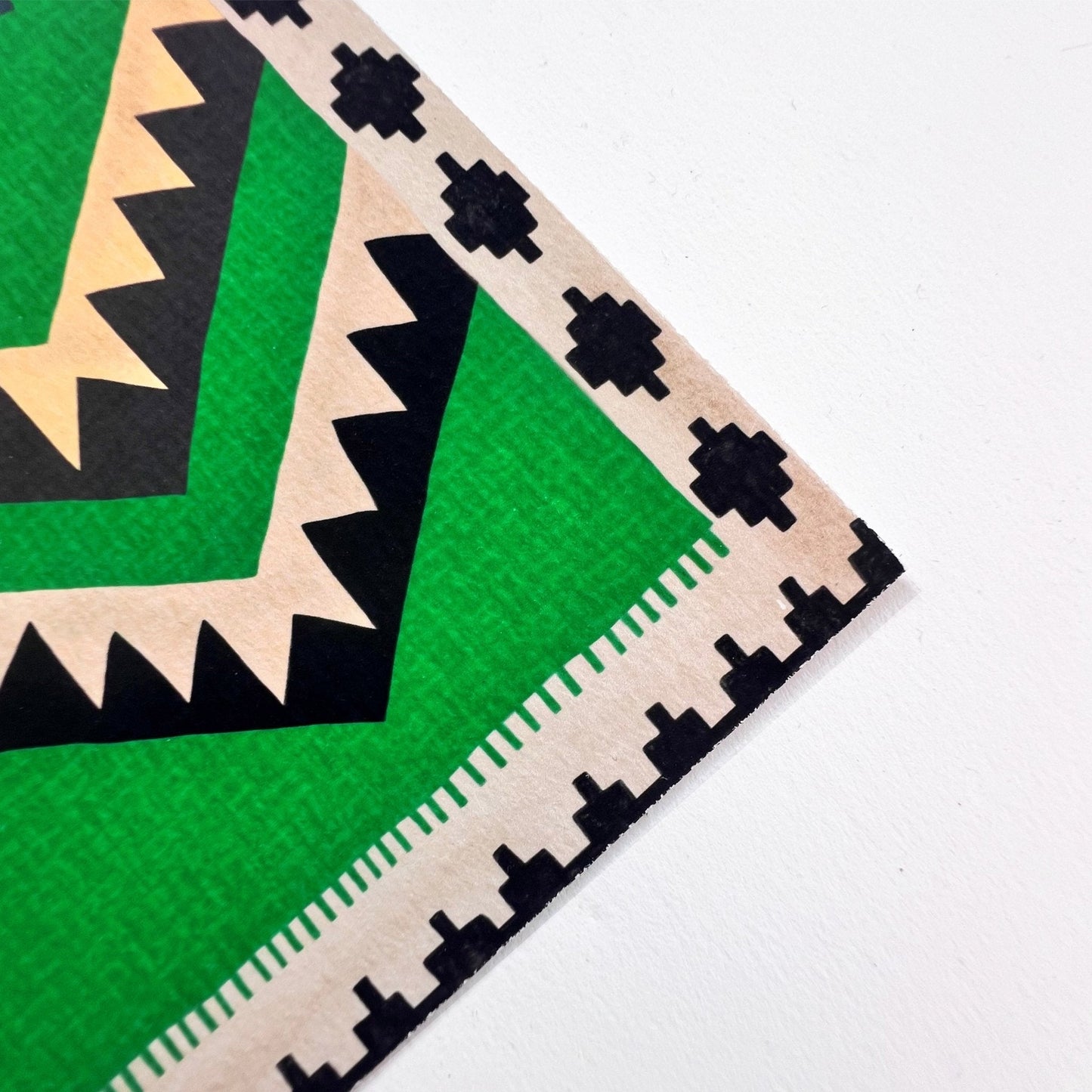 Listaprentun Kelim Classic grænn