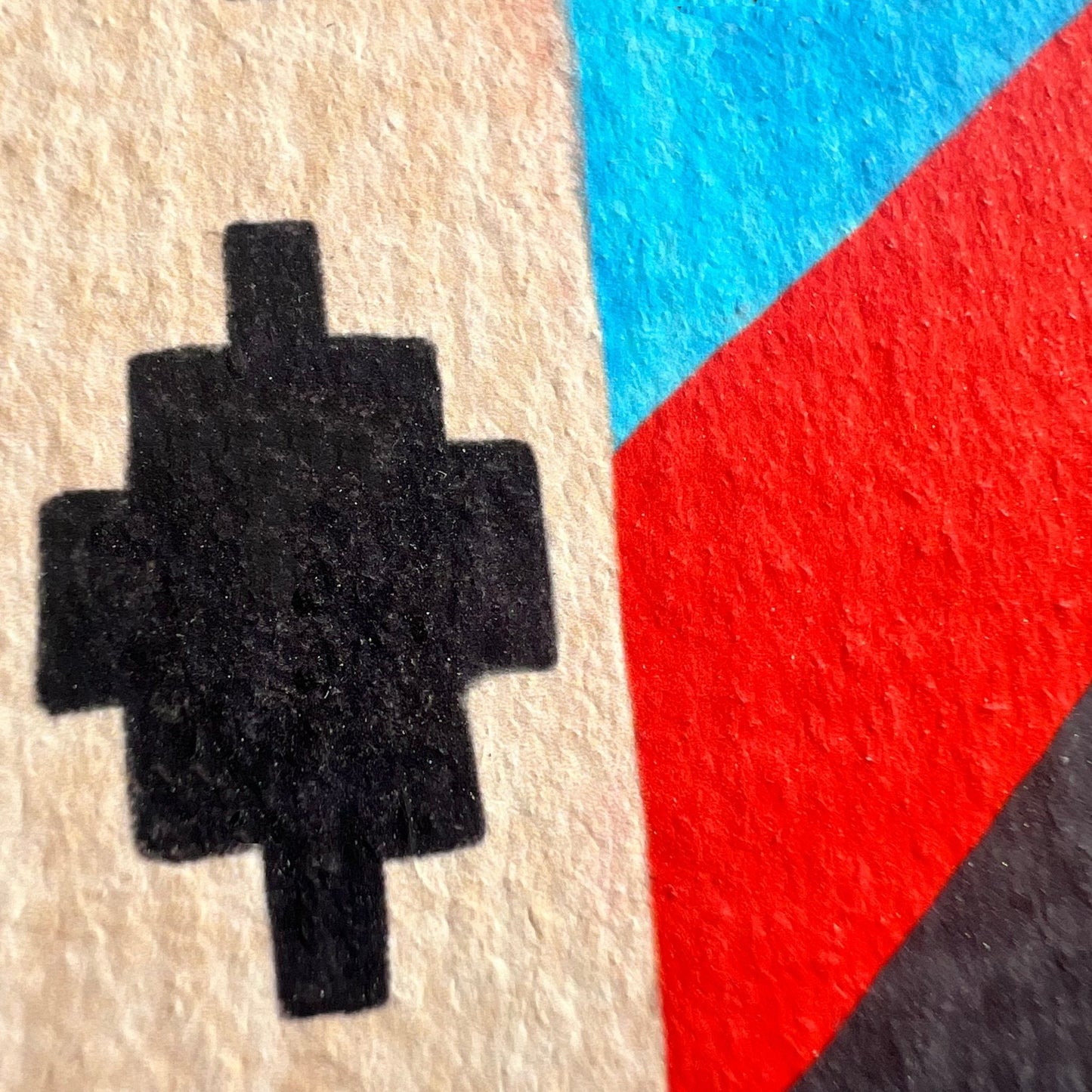 Listaprentun Kelim Classic rauður