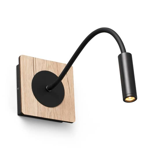 B-flokks Faro Barcelona LED veggljós, veggljós, lampi, ljósastæði, Mood, með færanlegum lesarmi