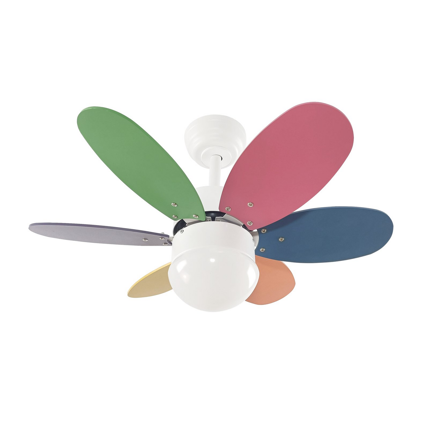 B-grade Lindby ceiling fan with light, Litur, quiet, ø 77 cm, E27, fan lamp, spotlight