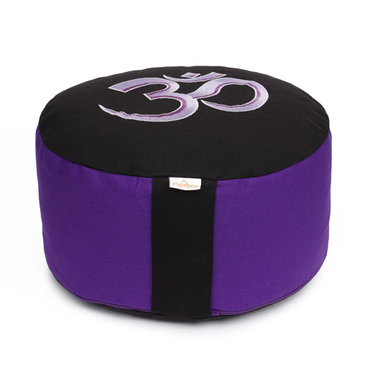 Meditationskissen Glückssitz® mit O M - Symbol