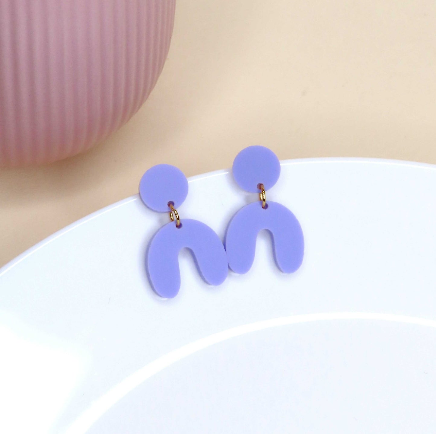 Flieder Arch Bogen Ohrringe