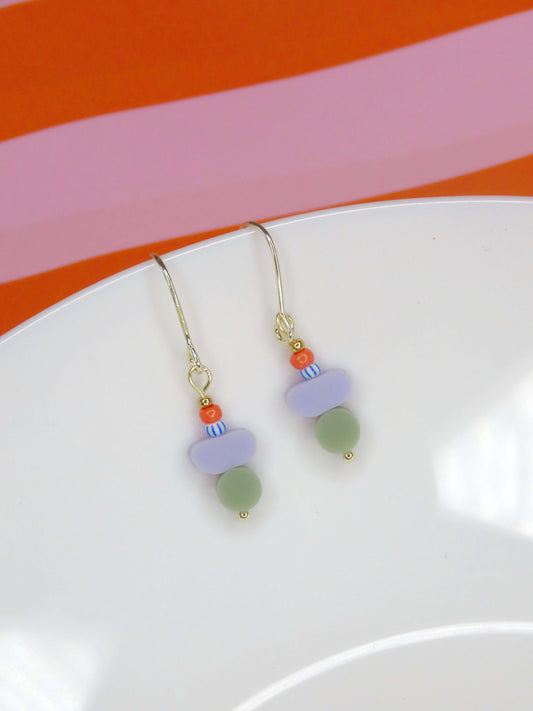 Color Treats Ohrringe-Zirkus mit gold filled Elementen