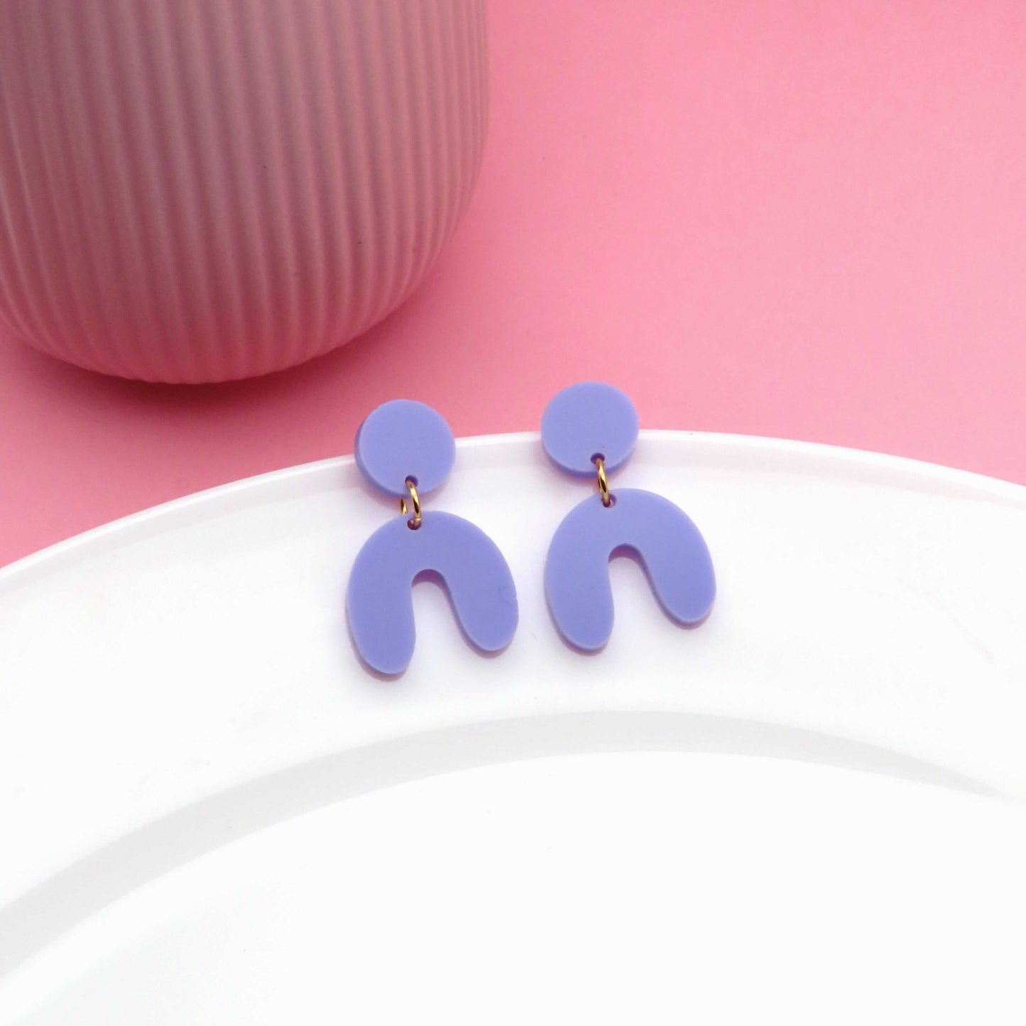 Flieder Arch Bogen Ohrringe