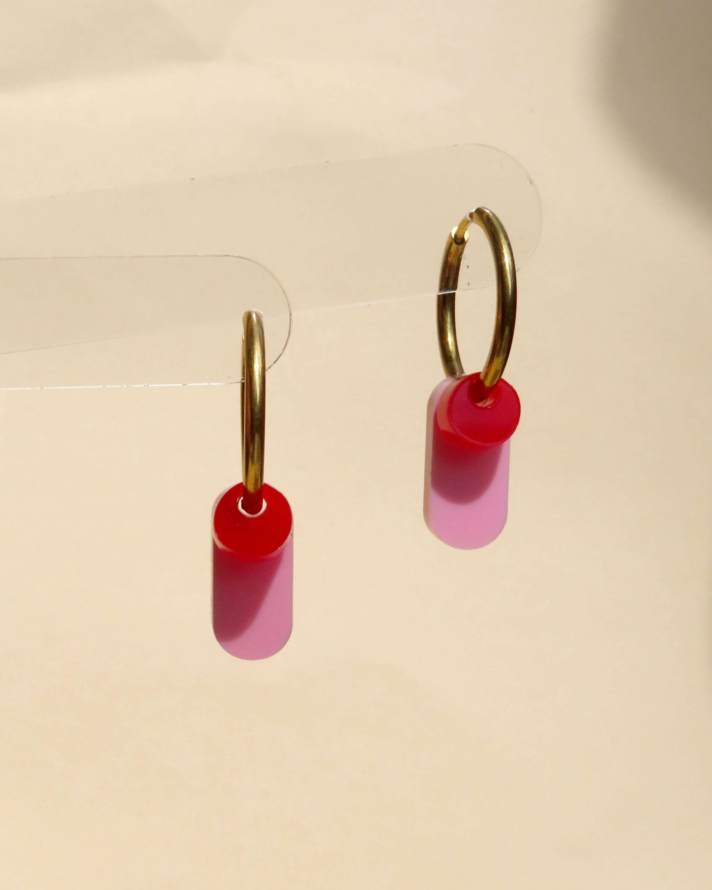 Dopamine Colors Creolen in rosa/rot