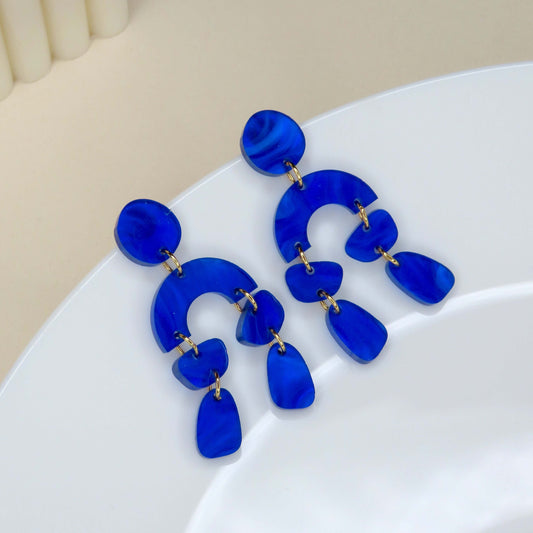 Ophelia Ohrringe in tiefblau