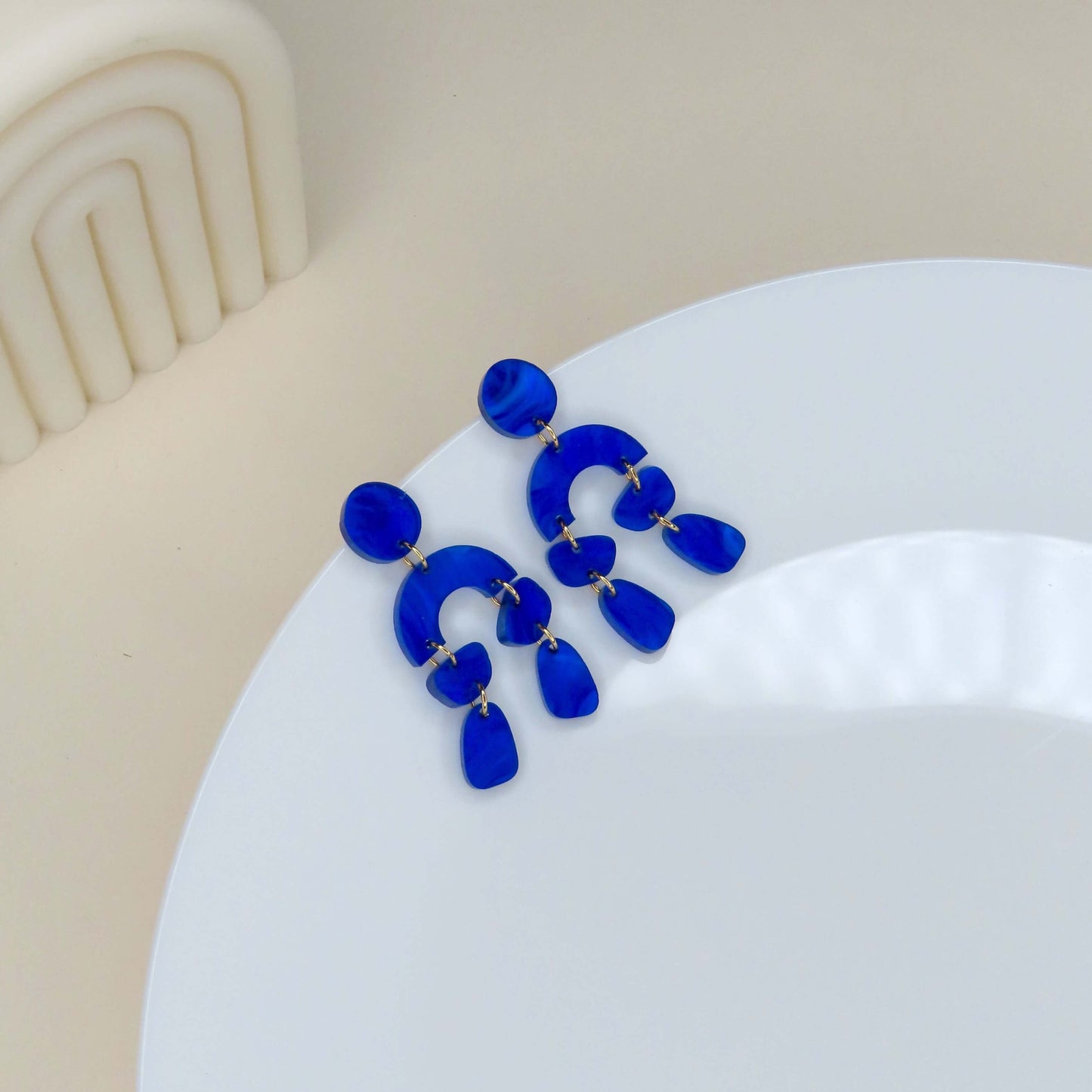 Ophelia Ohrringe in tiefblau