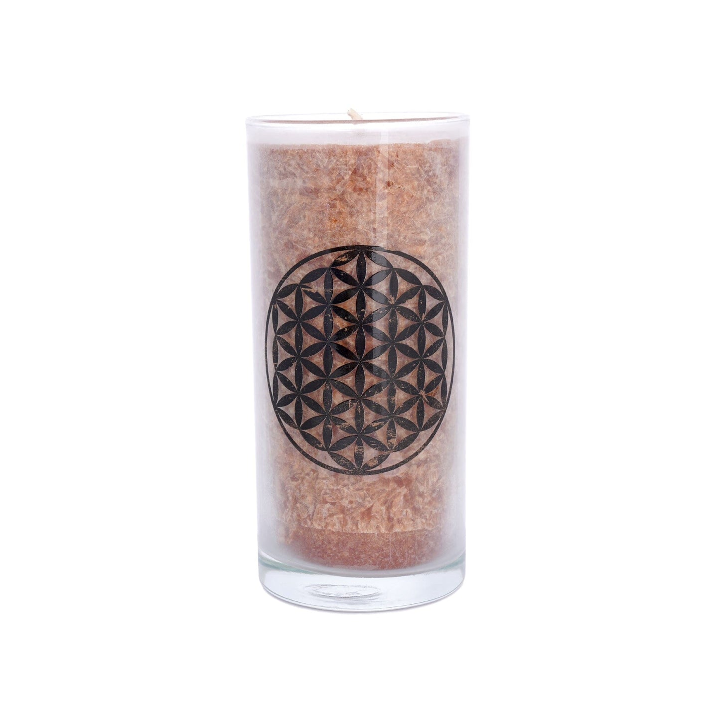 Palmwachs-Kerze mit Vintage-Rost-Etikett