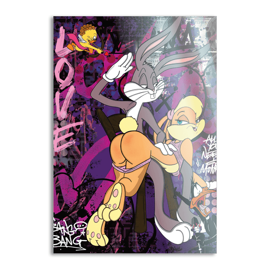 Playing Bugs B. - Leinwandbild Pop Art