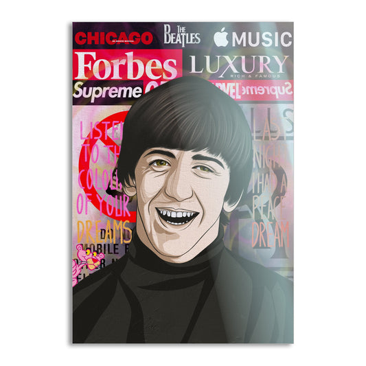 Ringo Starr - Leinwandbild Pop Art