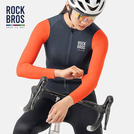 ROAD TO SKY Women's Long Sleeve Cycling Jersey for MTB & Road Bike
