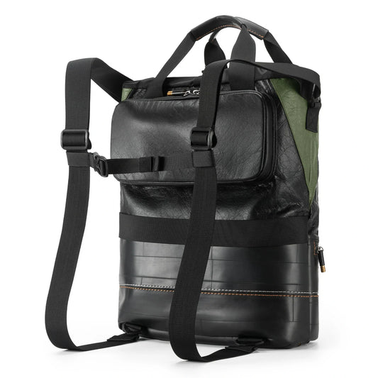 ROAD TO SKY Nachhaltige Fahrrad-Gepäckträgertasche aus recycelten Reifen 12L