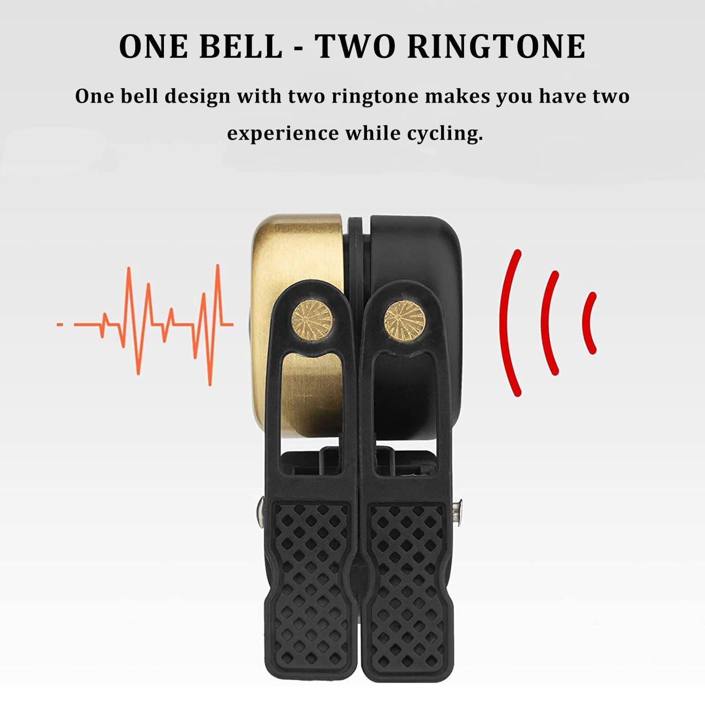 ROCKBROS Classic Brass Bicycle Bell Mini Bicycle Bells 1-2 Ringtones
