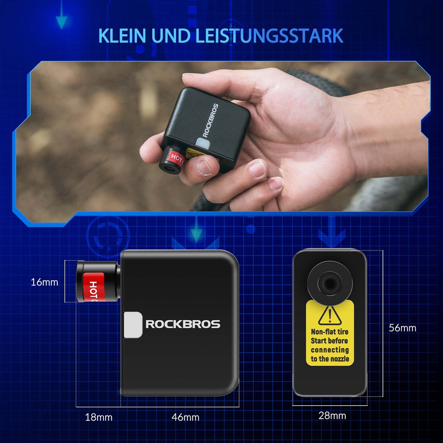 MINI rafmagnshjóladæla AS1