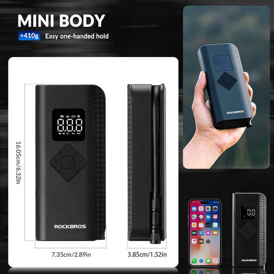 Mini Electric Air Pump 7-150PSI 5 Modes