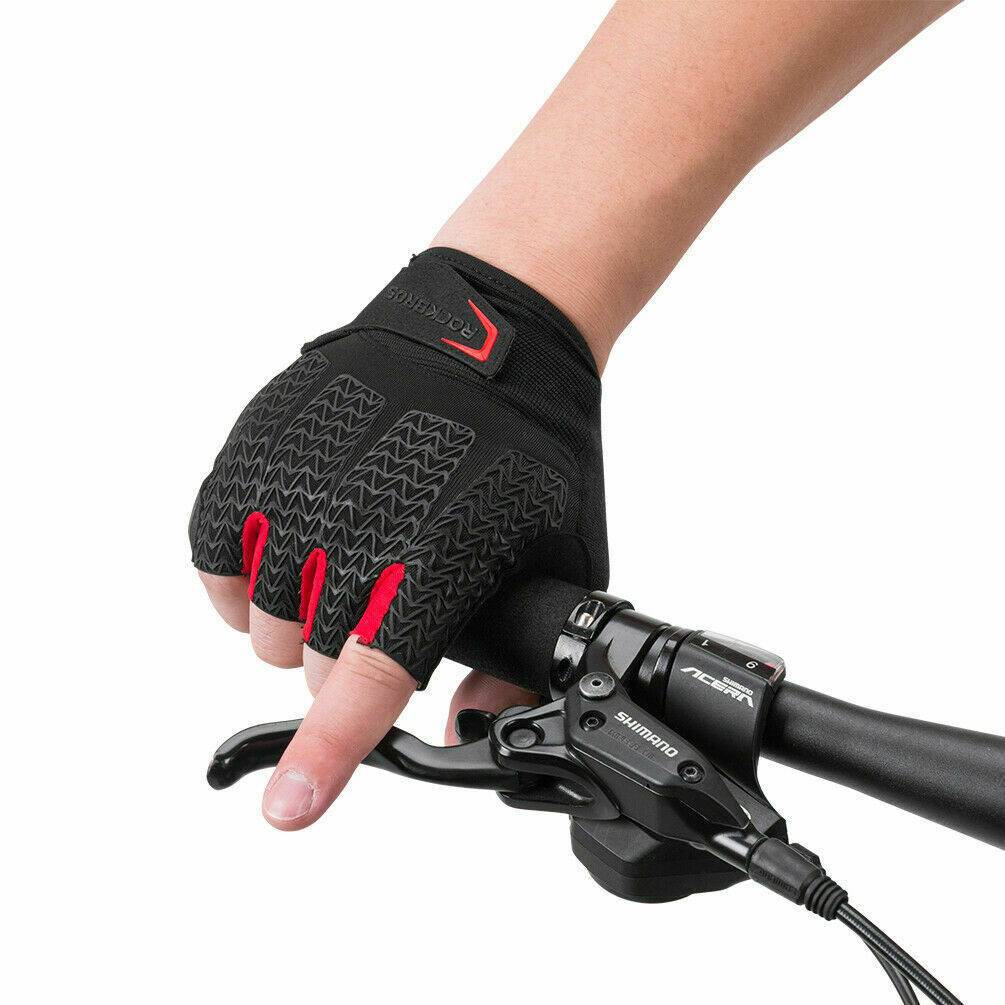 ROCKBROS Fahrrad Handschuhe Damen Herren Halbfinger Fahrradhandschuhe