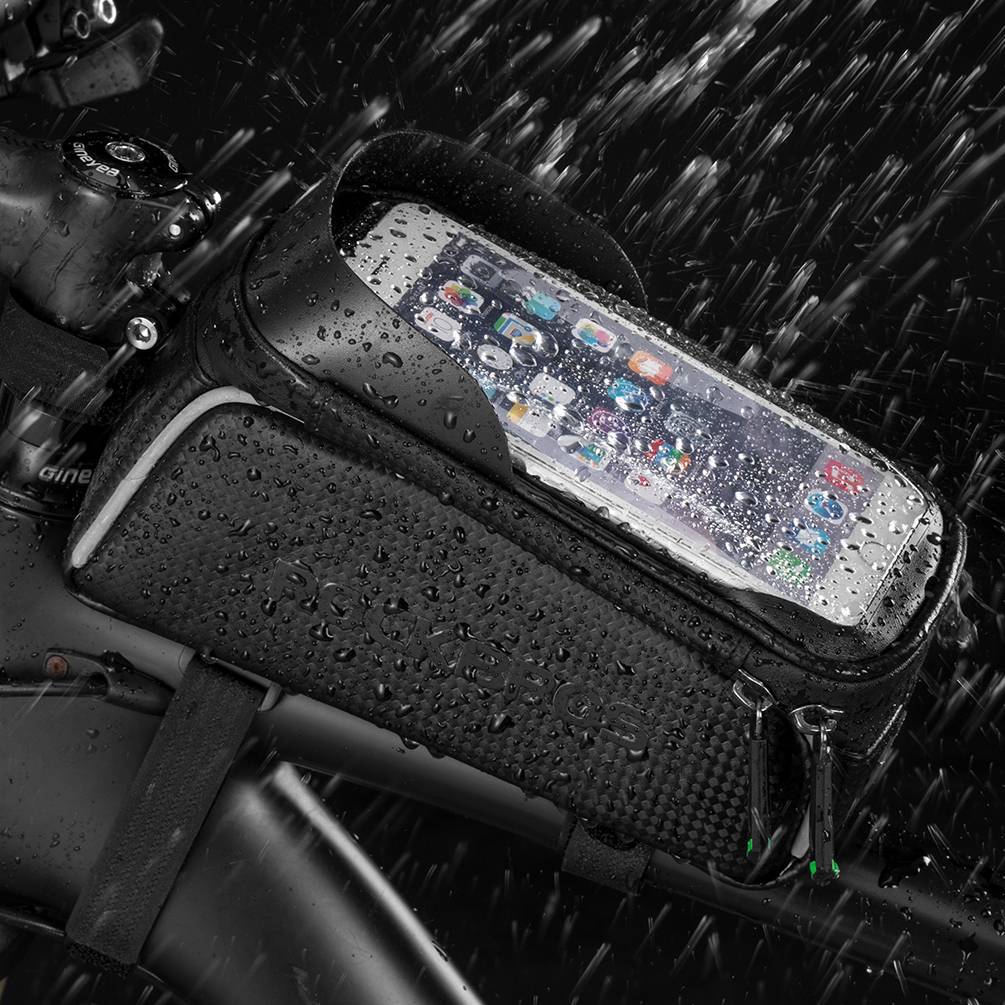 ROCKBROS Fahrrad Oberrohrtasche 6,5 Zoll Touchscreen Wasserdicht