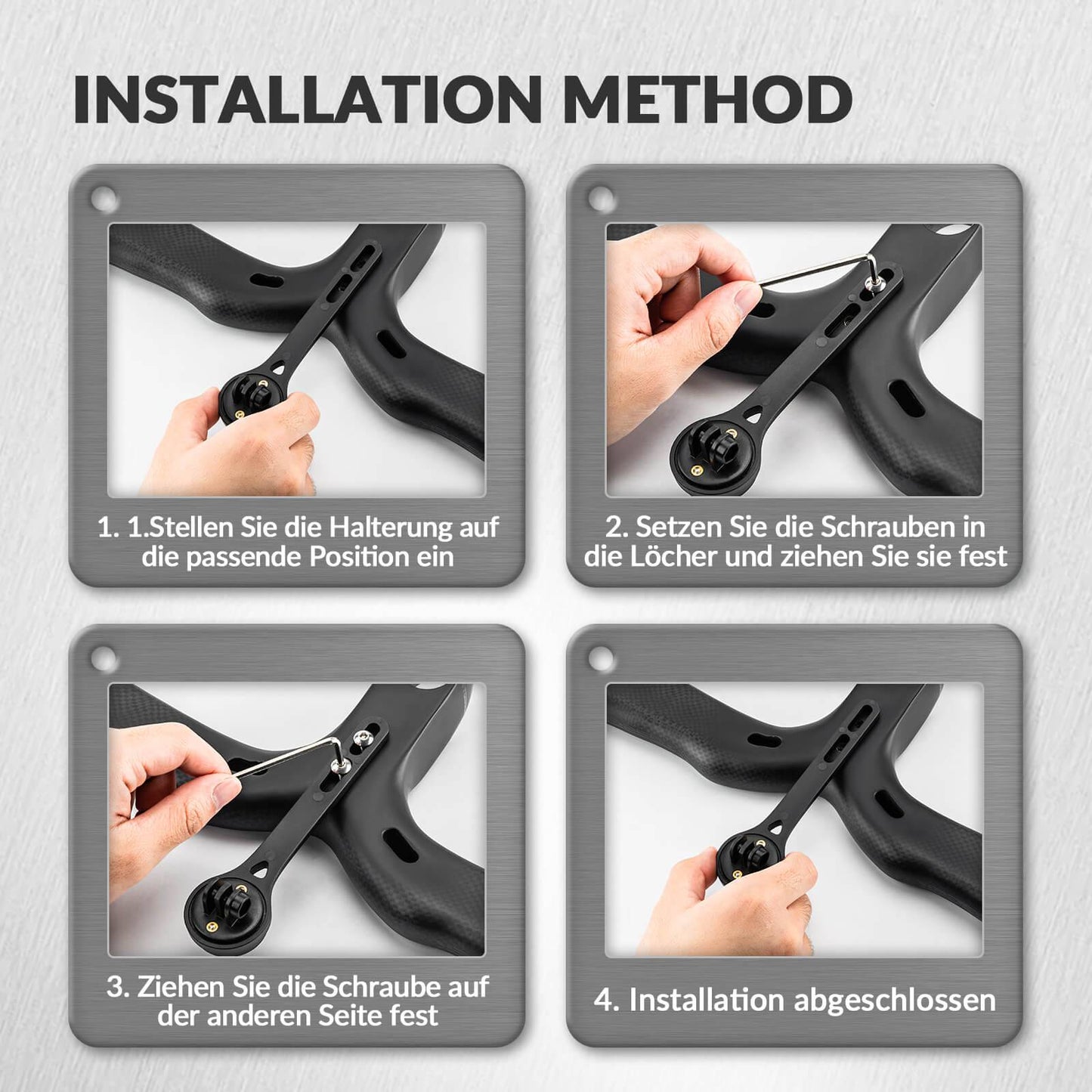 ROCKBROS Bike Computer Mount Compatible with Garmin/Wahoo/Bryton/GPS