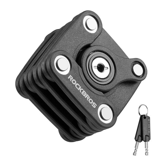 ROCKBROS Bicycle Lock Folding Lock 70 cm Long Black