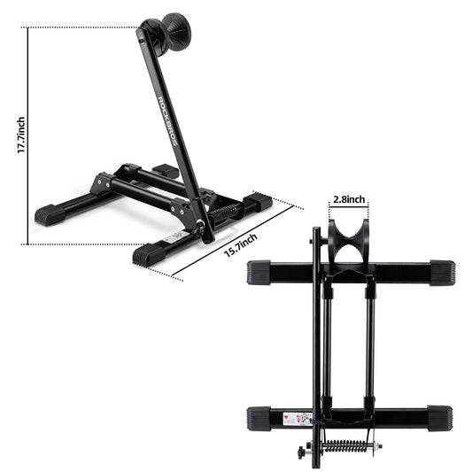 ROCKBROS Foldable Aluminum Bicycle Stand, Single-Sided Bicycle Stand