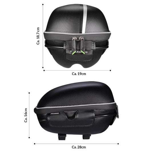 Vatnsheldur hjólapoki með hraðlosun og festingarfestingum