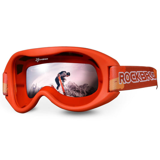 ROCKBROS Kinder Skibrille 100 % UV-Schutz winddicht Ski Schutzbrille