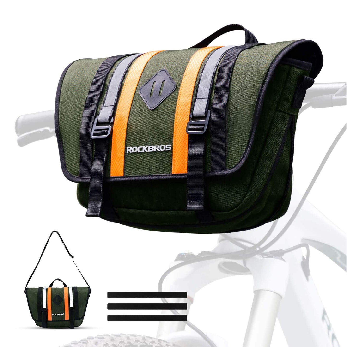 ROCKBROS Lenkertasche Fahrradtasche mit Schultergurt 4L Fronttasche