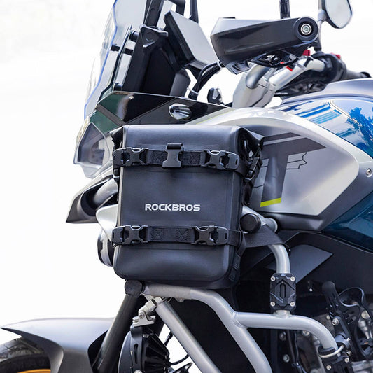 ROCKBROS Motorrad Seitentasche wasserdicht Gepäckträgertasche 5L Schwarz