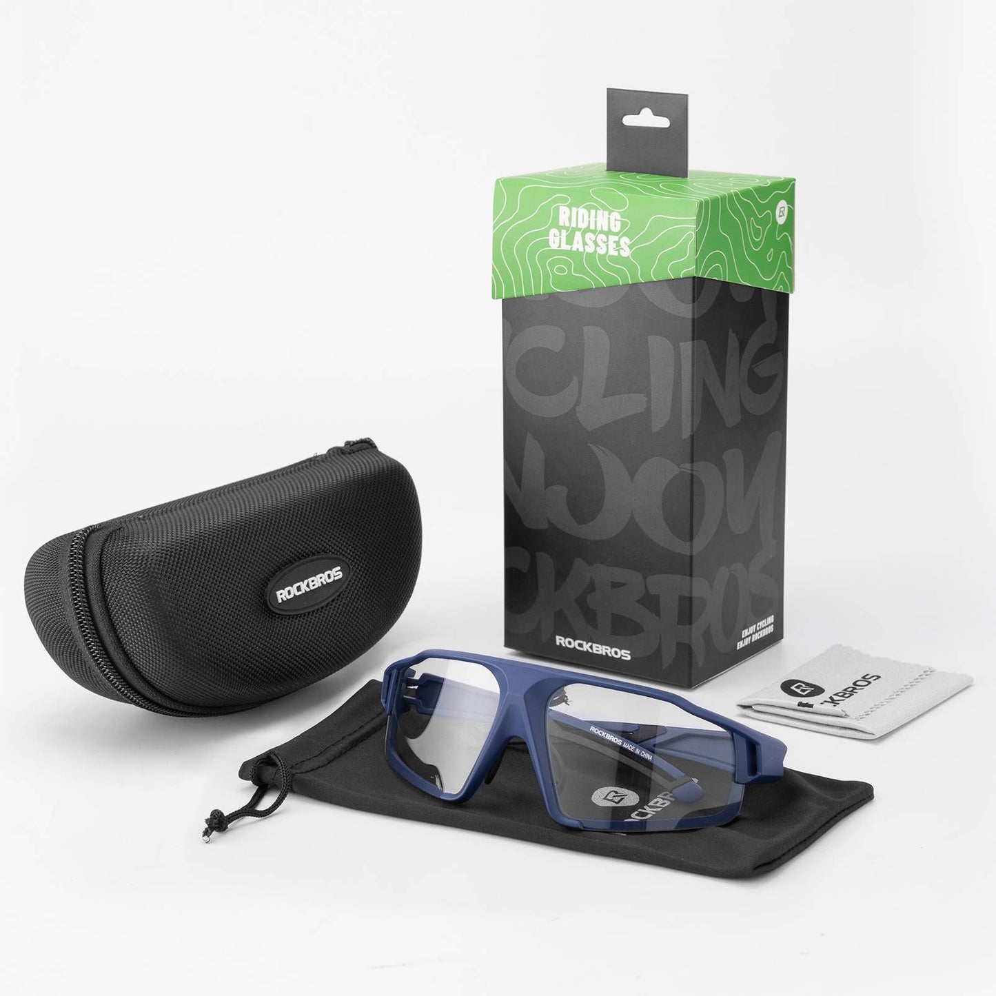 ROCKBROS ljóskróm sólgleraugu fyrir útivist, unisex