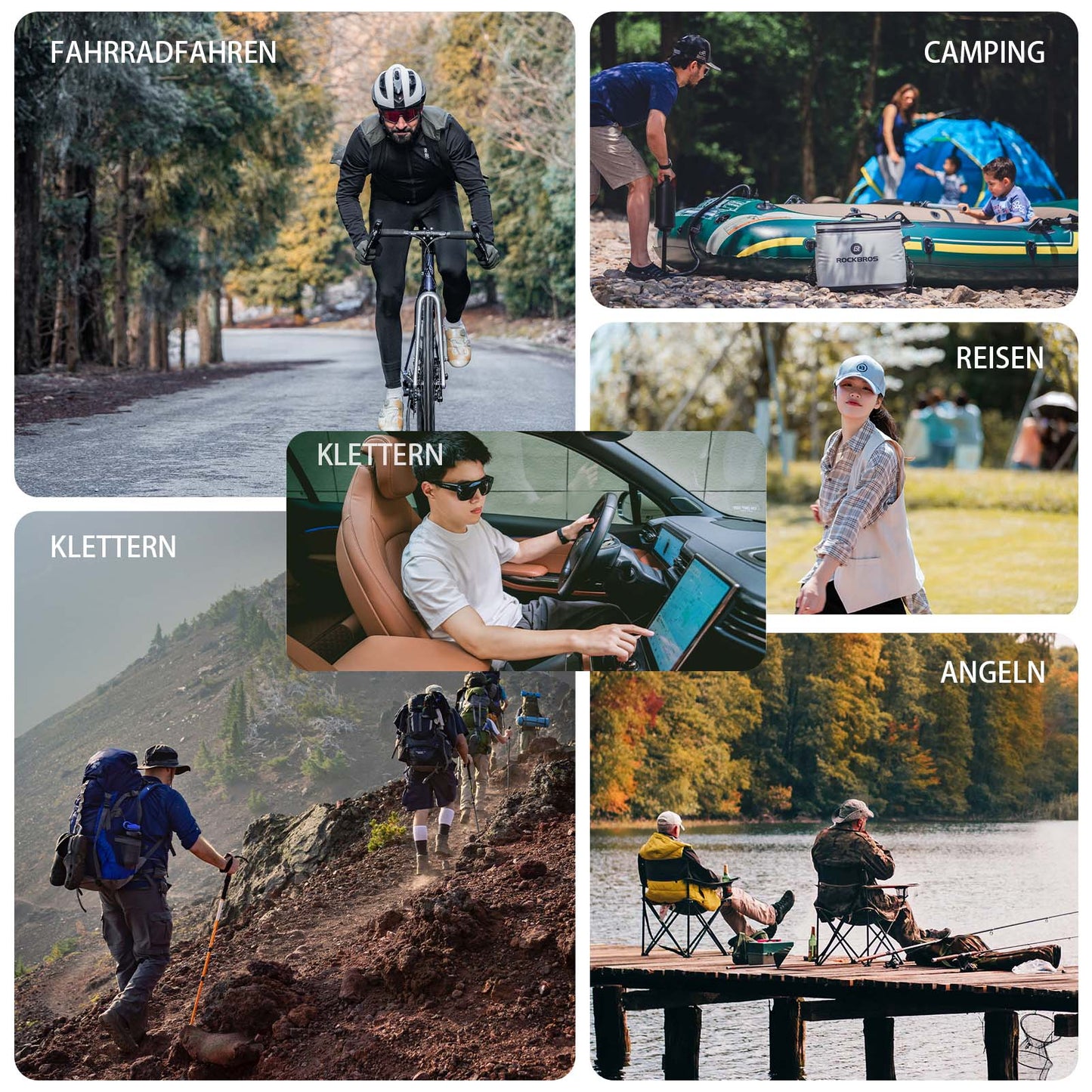 ROCKBROS Polarisierte Fahrradbrille Kurzsichtbrille Überbrille Unisex Sportbrille