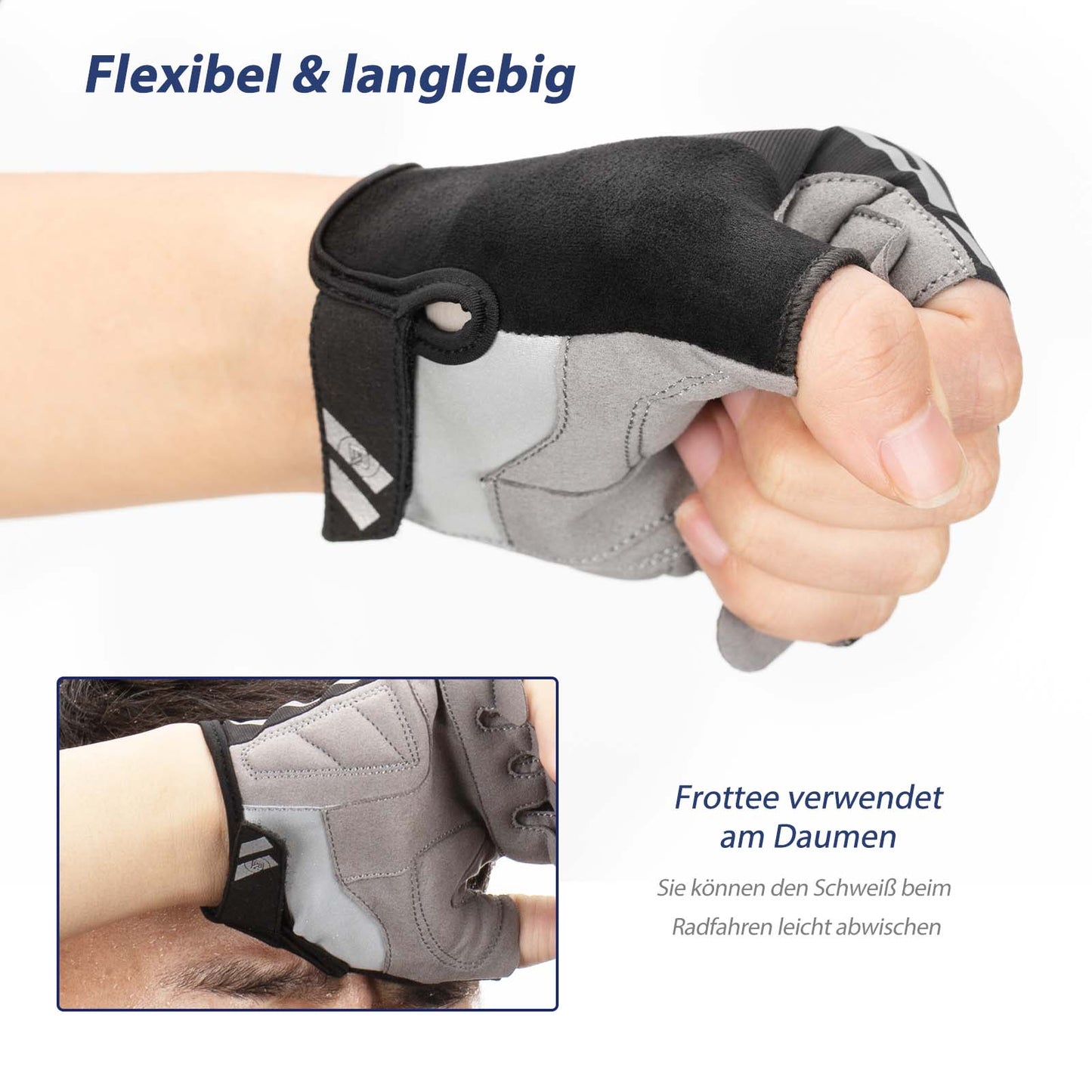 Cycling Touchscreen Fingerless Gloves Spring