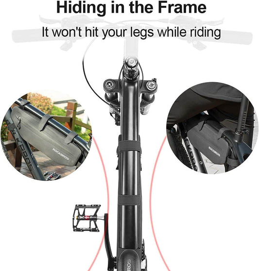 ROCKBROS 3L Water-Repellent Frame Bag Triangle Bag Black