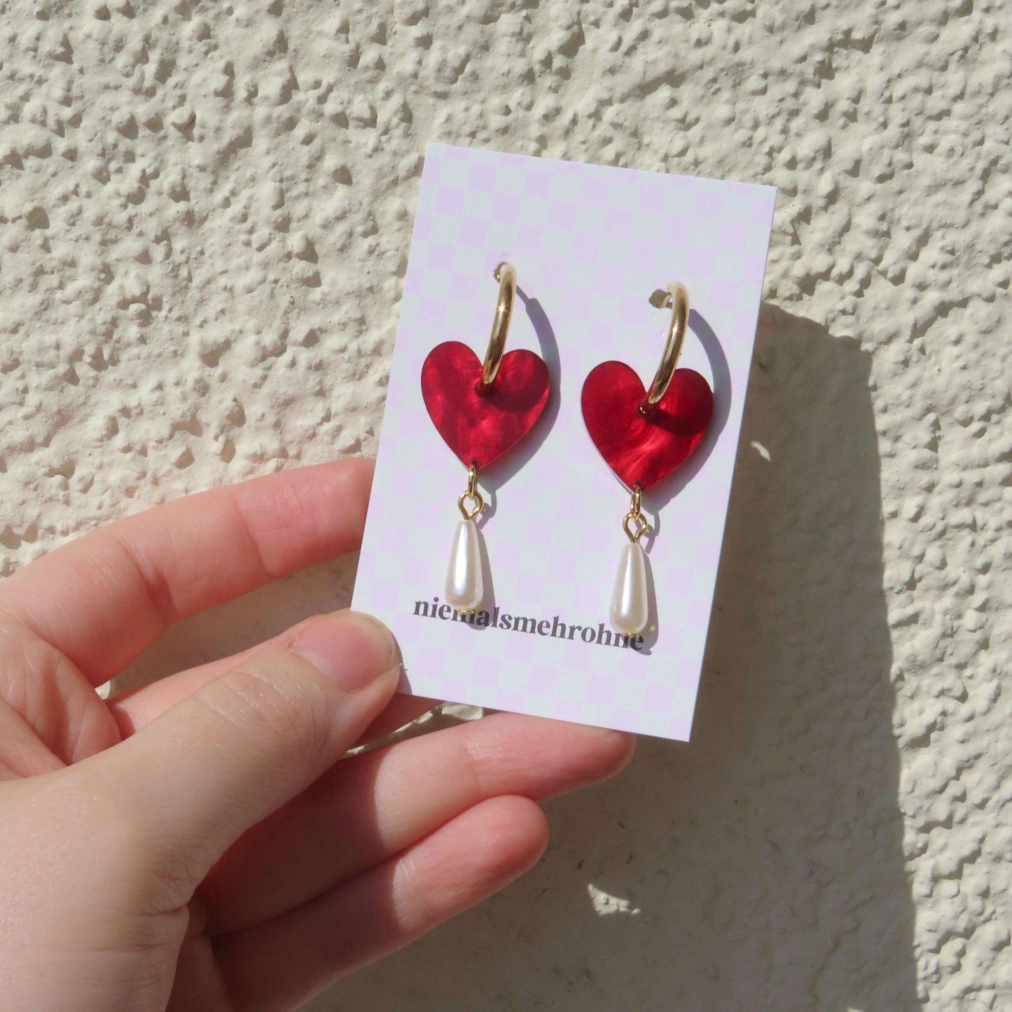 Endlessly in Love Hoop Earrings - Heart Earrings