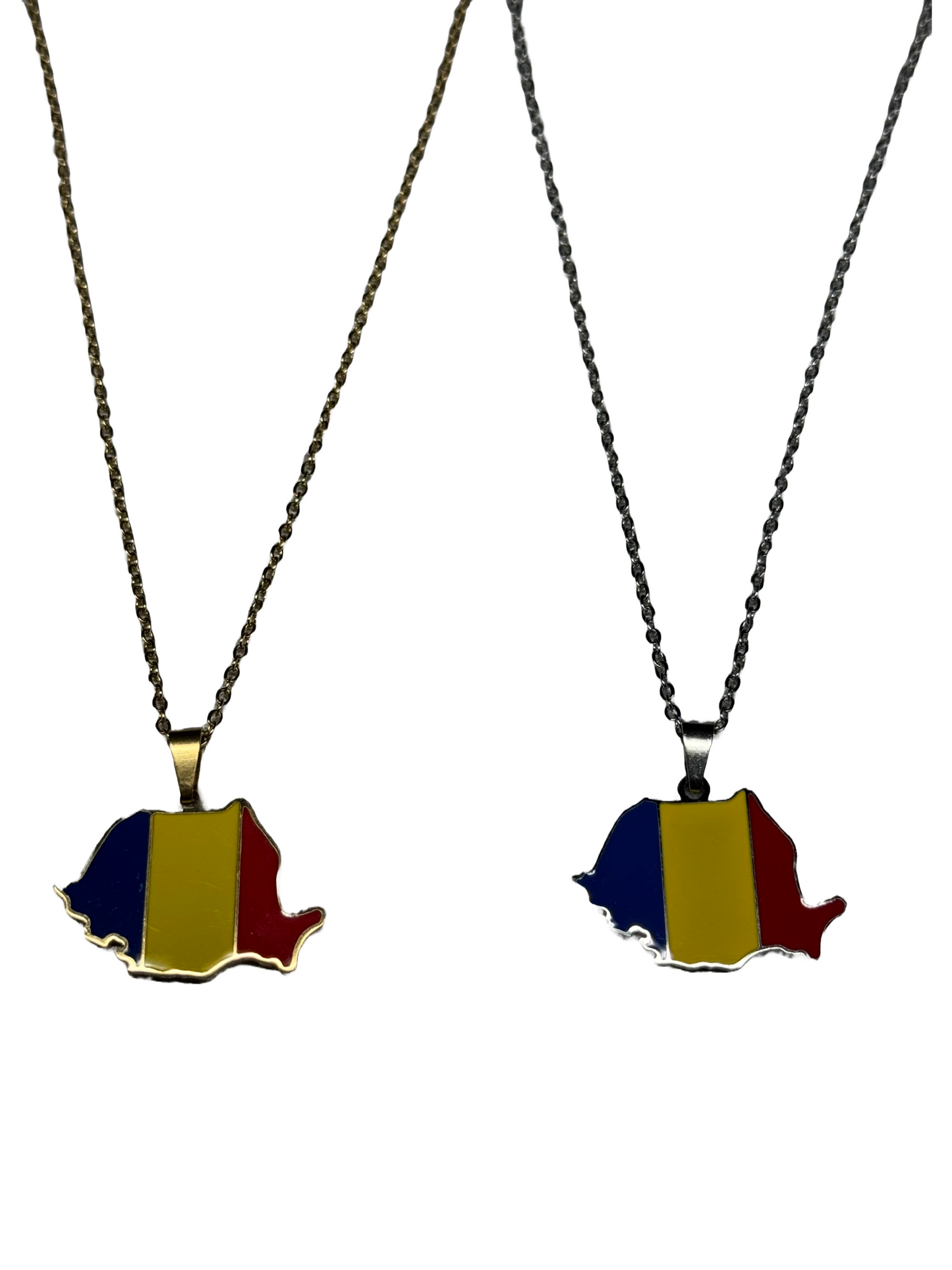 Rumänien Kette - 18K vergoldet & Edelstahl