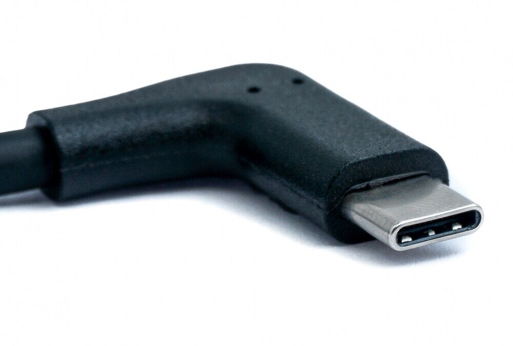 USB 3.1 Gen 2 Kabel 2 m Typ C Stecker zu Stecker 2x Winkel in Schwarz