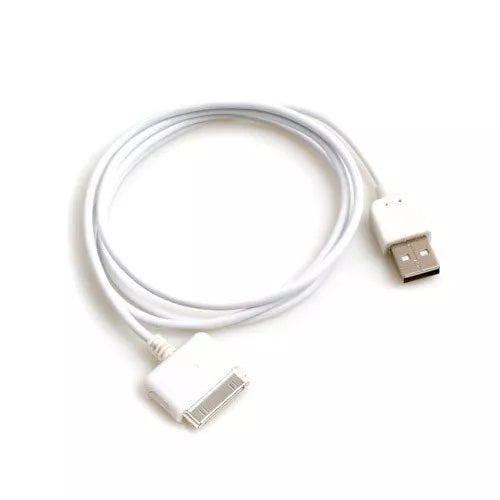 SYSTEM-S USB snúra - Gagna- og hleðslusnúra fyrir iPod, iPhone og iPad með 30 pinna tengi