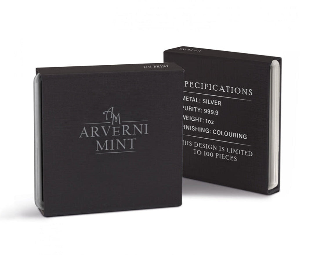 2025 Canada 1oz 9999 Silver BU The Chamber Guardian Colourized