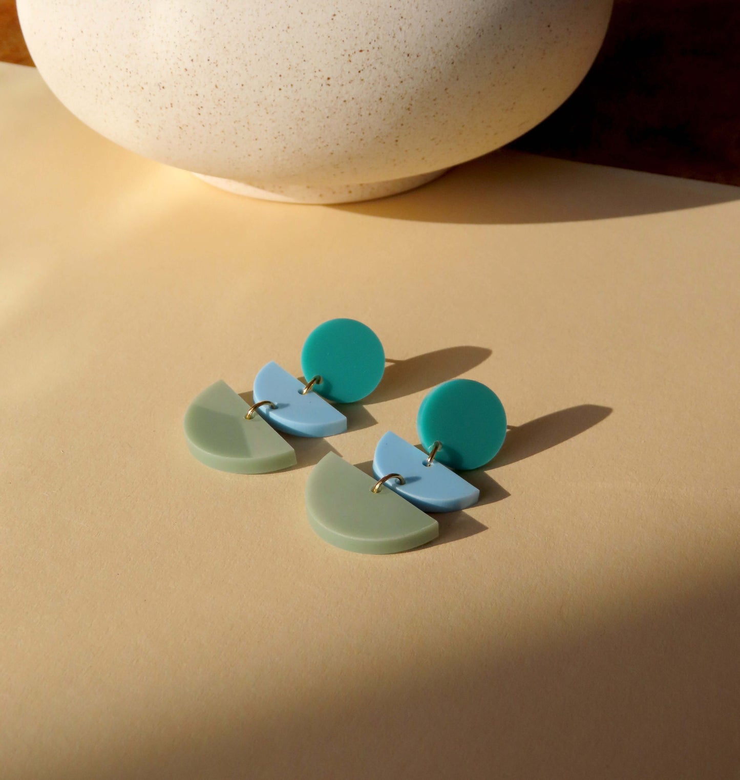 Green Moss Statement Ohrringe