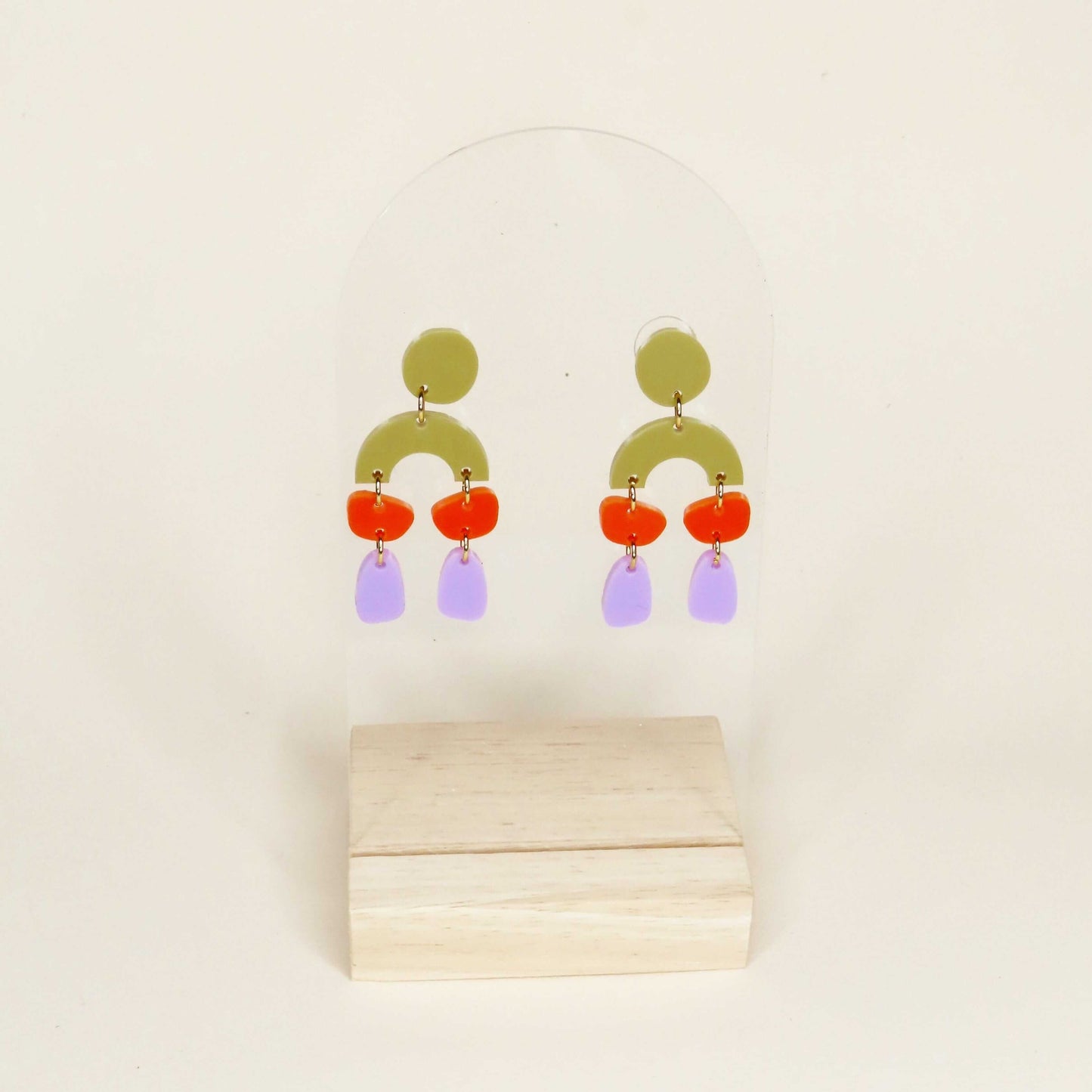 Ophelia Ohrringe in Orange Flieder