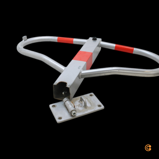 B-Ware Stier Parkbügel Parkplatzsperre Zylinderschloss 512x775x190mm Defektware