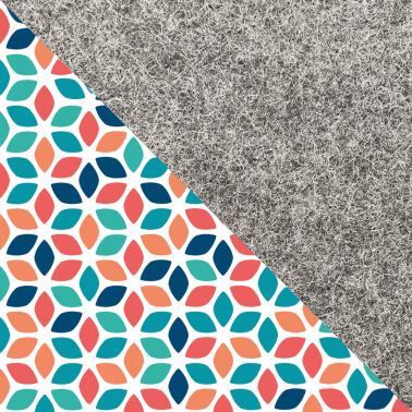 Handytasche für Xiaomi Redmi Note 14 Pro Plus | aus Filz und Bio-Baumwolle | hellgrau - colorful | Modell "LET"