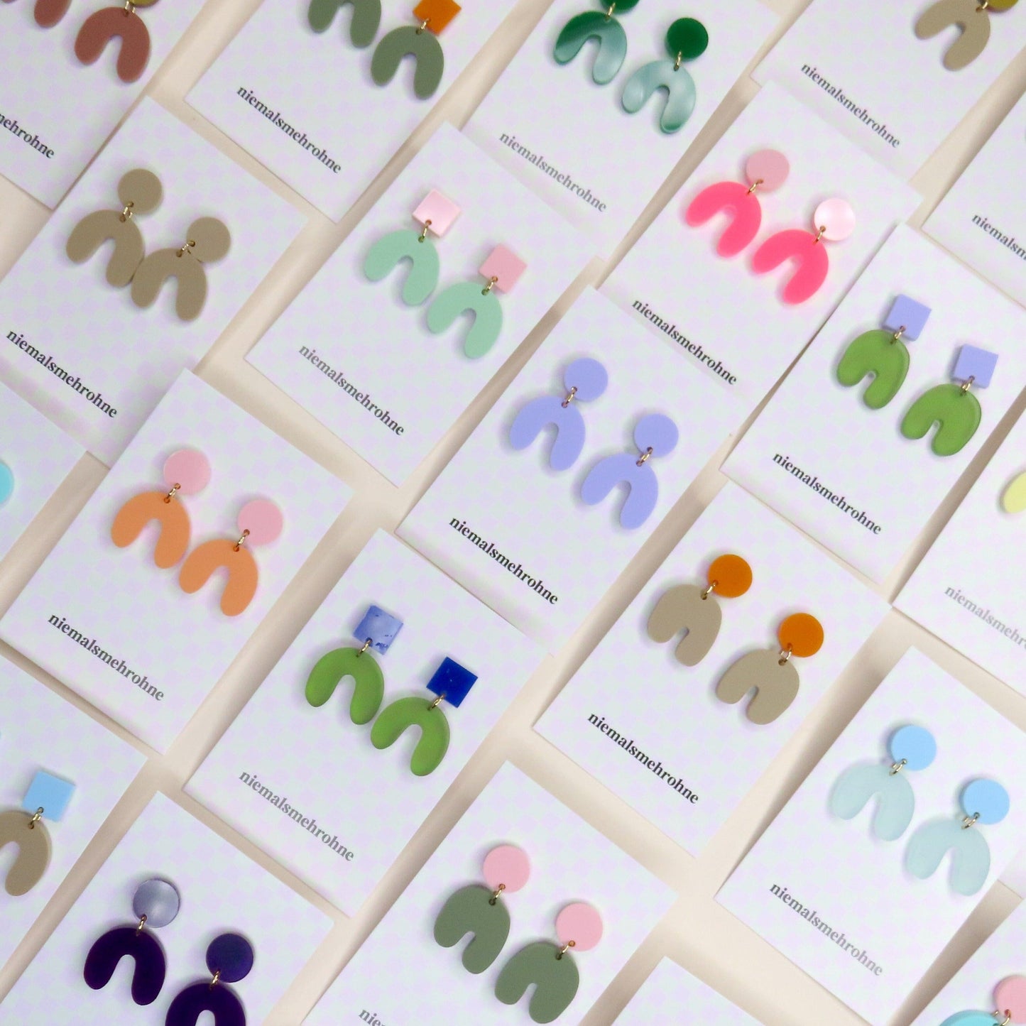 Tintenblau Arch Bogen Ohrringe