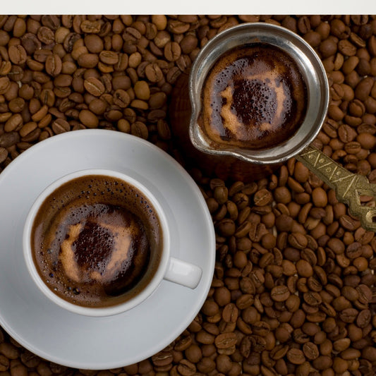 Ilmandi sojakerti, tyrkneskt kaffi