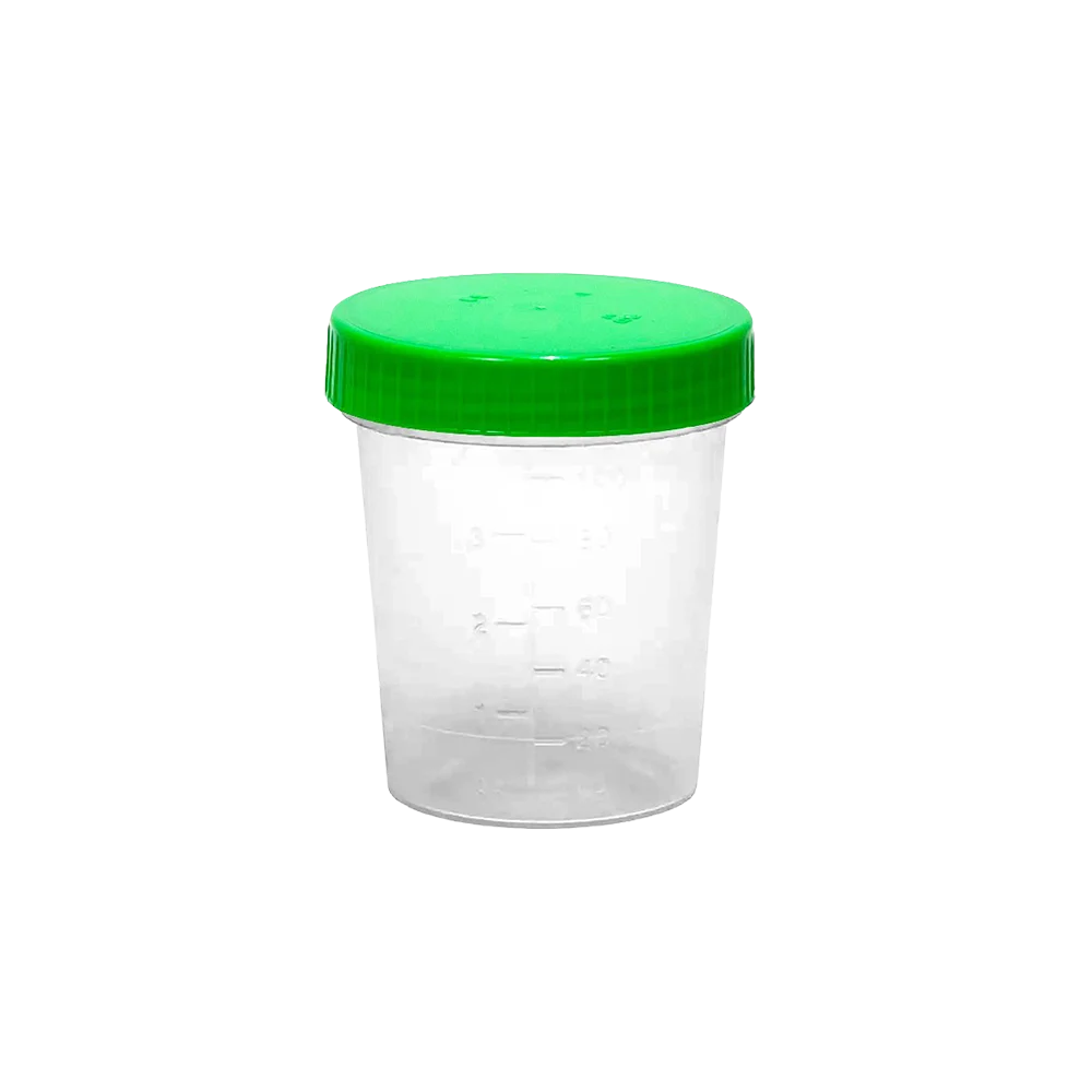 AMPri PP lids for urine collection containers, green | Carton (1000 pieces)