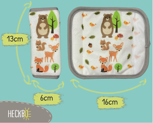 Baby Gurtschutz Waldtiere