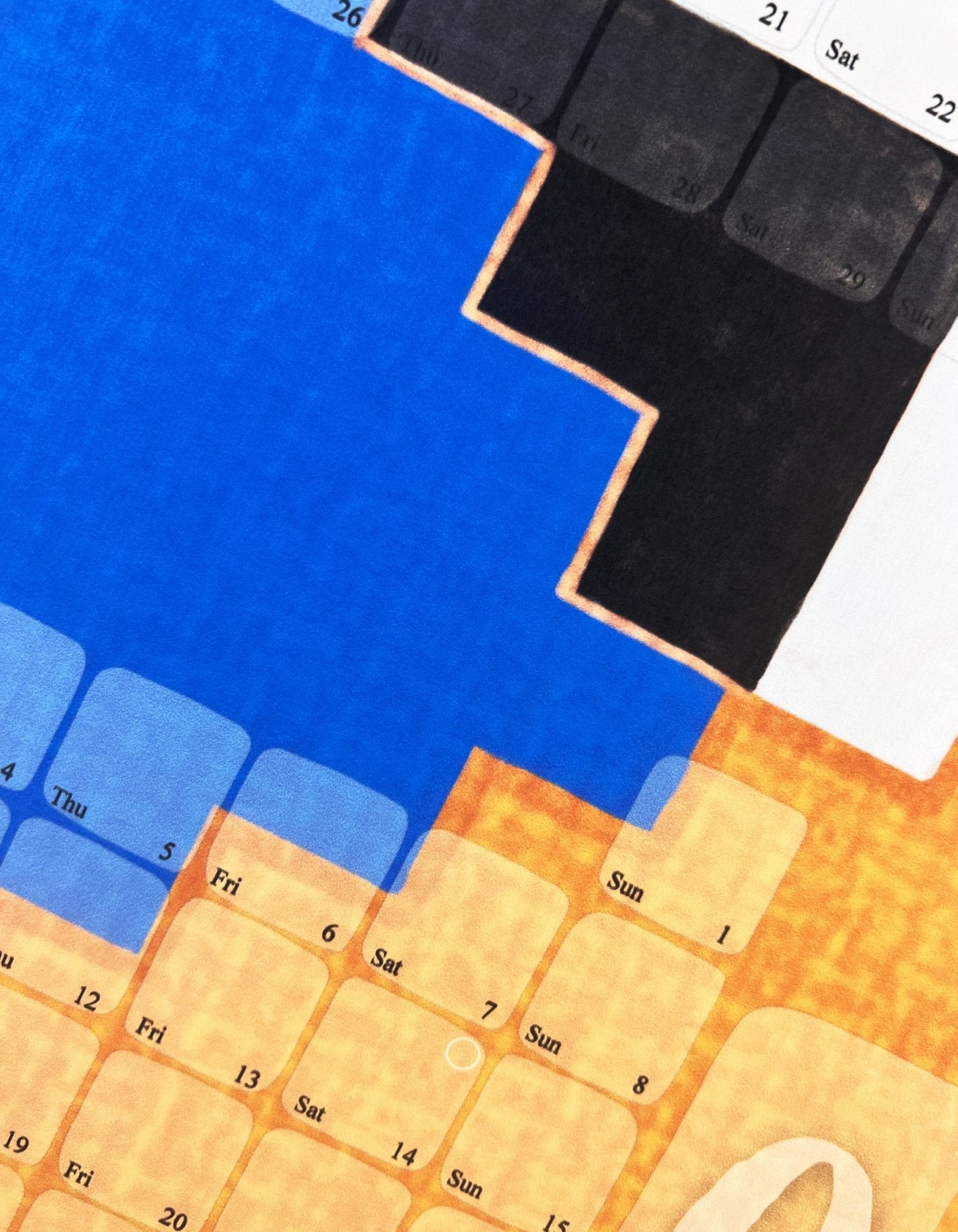 Veggdagatal // Mexíkó appelsínugult blátt