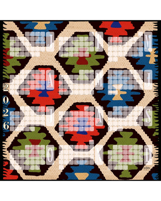 Veggdagatal // Kilim Leo krem