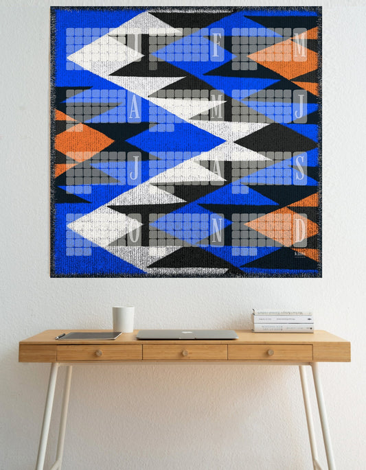 Veggdagatal // Kilim Tiger blár